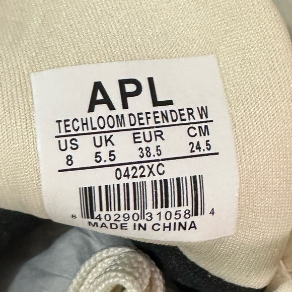 NIB APL TechLoom Defender High-top Hiking Sneakers Sz 8 Pristine Off-white Cream - Picture 8 of 10
